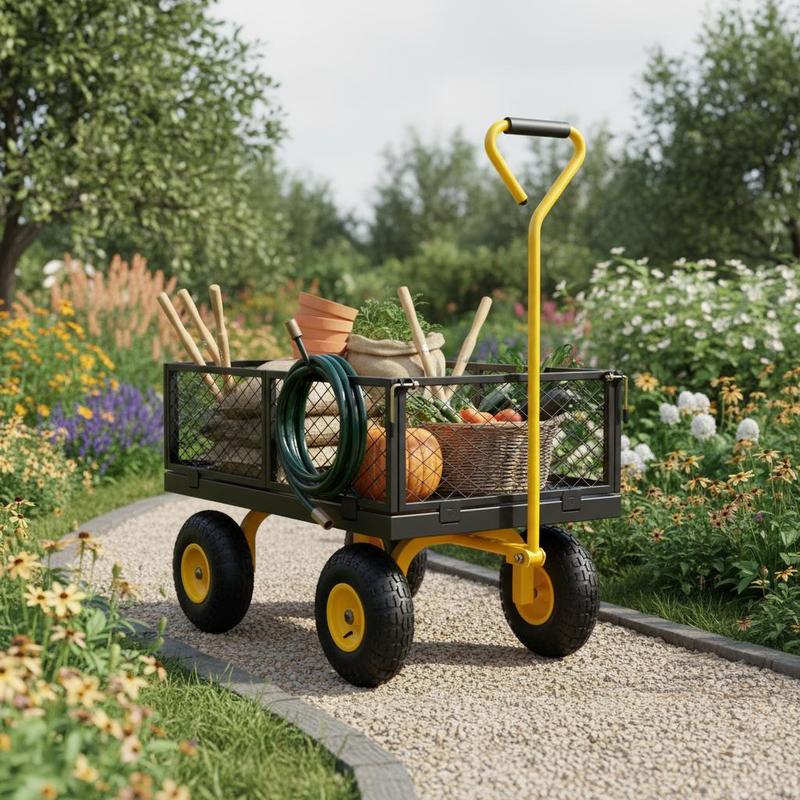 Heavy Equipment Yard - Çelik Bahçe Arabası 400 kg Taşıma