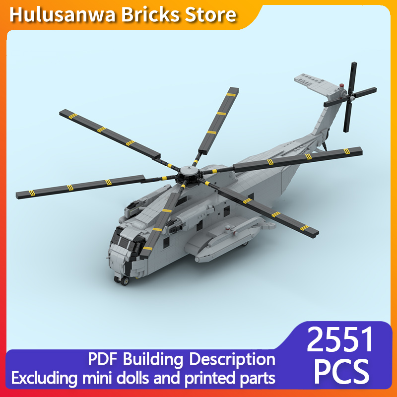 Heavy Equipment Battery - CH-53D Ağır Helikopter Modeli MOC Yapı