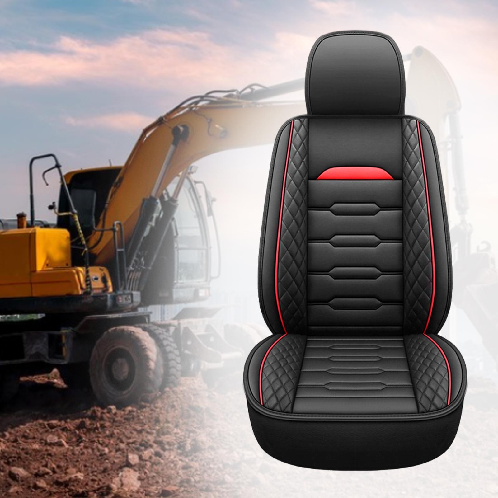 Heavy Equipment Forklift - PU Deri Ekskavatör Koltuk Minderi Nefes
