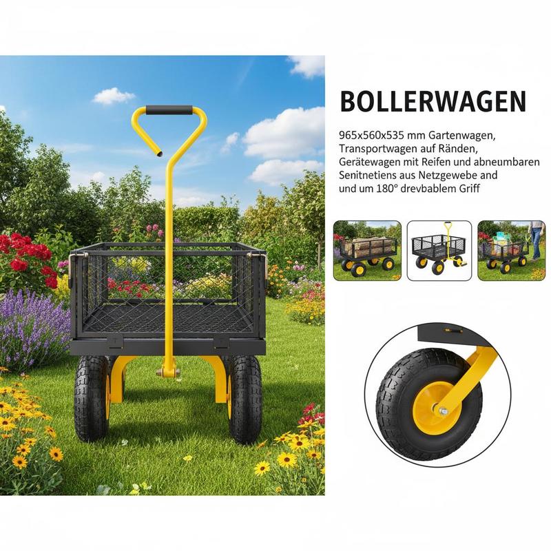 Çelik Bahçe Arabası 400 kg Taş - Heavy Equipment Yard incelemesi ve fiyatı