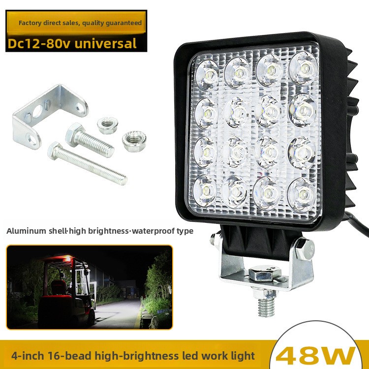 48W 16LED 4 İnç 12V 24V LED Ça - Heavy Equipment Forklift incelemesi ve fiyatı